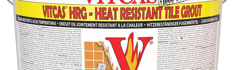 Fireplace grout, durable and heat-resistant finish